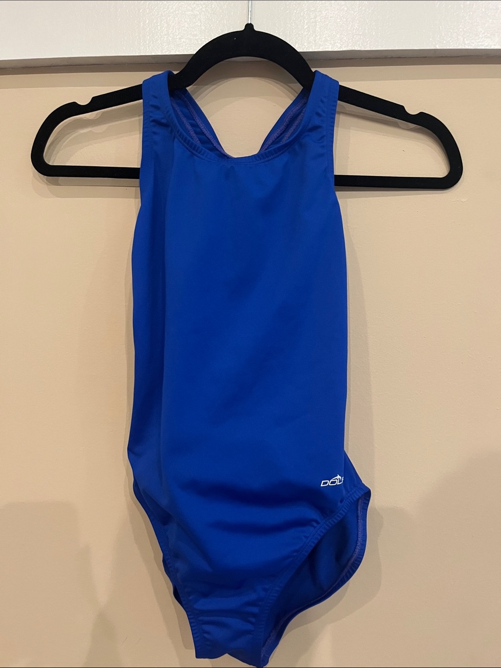 Dolfin Girls' Solid Royal Blue Racerback One-Piece Swimsuit
